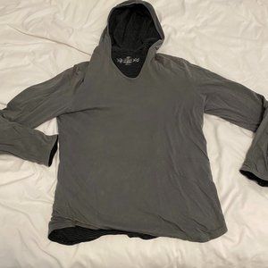 Mens grey hooded sweater